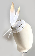 Elle - White & Gold Hat - MM1122