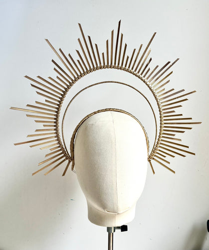 Tori - Gold Starburst Fascinator