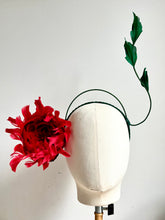 Summer - Red Feather Floral Fascinator