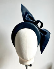 Giselle - Navy Leather Headband