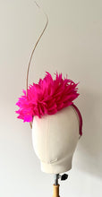 Derika - Hot Pink Feather Fascinator