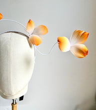 Sherri - Orange Feather Fascinator
