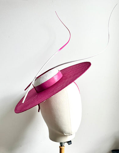 Jamie - Pink & White Hat