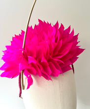 Derika - Hot Pink Feather Fascinator