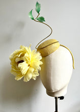 Kassidy - Yellow Feather Fascinator