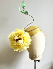 Kassidy - Yellow Feather Fascinator