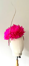 Derika - Hot Pink Feather Fascinator