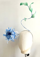 Eve - Blue Feather Flower Fascinator - MM1489