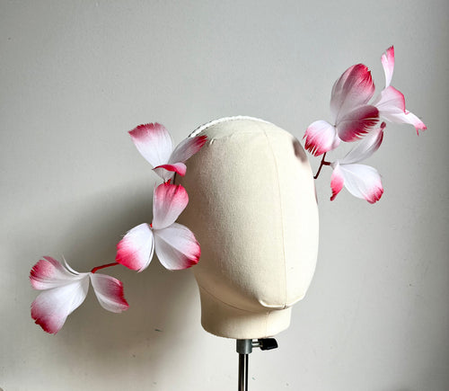 Kimba - Red Feather Fascinator