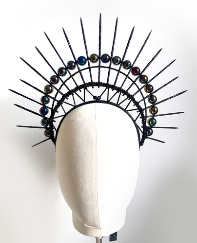 June - Black Statement Headpiece - MM1250