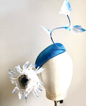 Kate - Blue Feather Flower Fascinator - MM1246