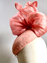 Odette - Peach Straw & Silk Hat - MM1145