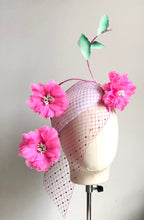 Candie - Pink Feather Flower Hat - MM1236