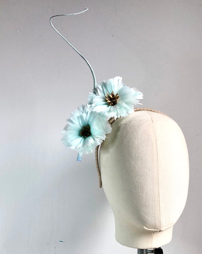 Lana - Soft Blue Flower Fascinator - MM1039