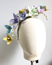 Evaleigh - Pastel Floral Leather Fascinator