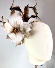 Prudence - Ivory Feather Flower Fascinator MM1011