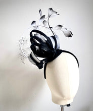 Verona - Black & White  Fascinator - MM1067