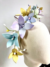 Evaleigh - Pastel Floral Leather Fascinator