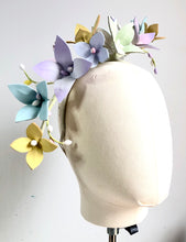 Evaleigh - Pastel Floral Leather Fascinator