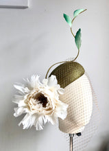 Demi - Olive Green & Ivory Hat - MM1178