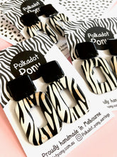 Black Zebra Earrings