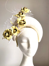 Eavie Yellow Floral Crown Fascinator - MM589