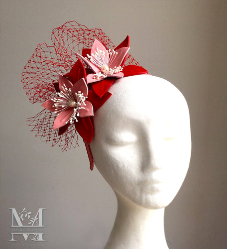 JoJo Leather Fascinator - MM286