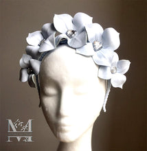 Lily - Leather Flower Crown - Ice Blue - MM253