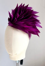 Patti  - Purple Feather  Fascinator - MM432
