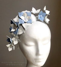 Maisy - Blue & White  Leather Flower Crown - MM228