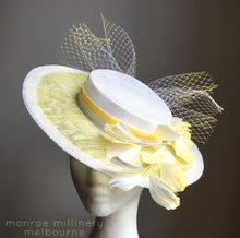 Daisy - Yellow & White Boater - MM314