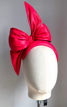 Kristi - Leather Bow Bandeau - Hot Pink - MM689