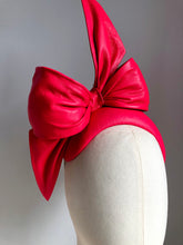 Kristi - Leather Bow Bandeau - Hot Pink - MM689