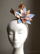 Angie - Leather Floral Fascinator - MM315