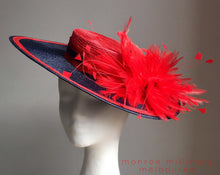 Emmy - Navy & Red Boater - MM318