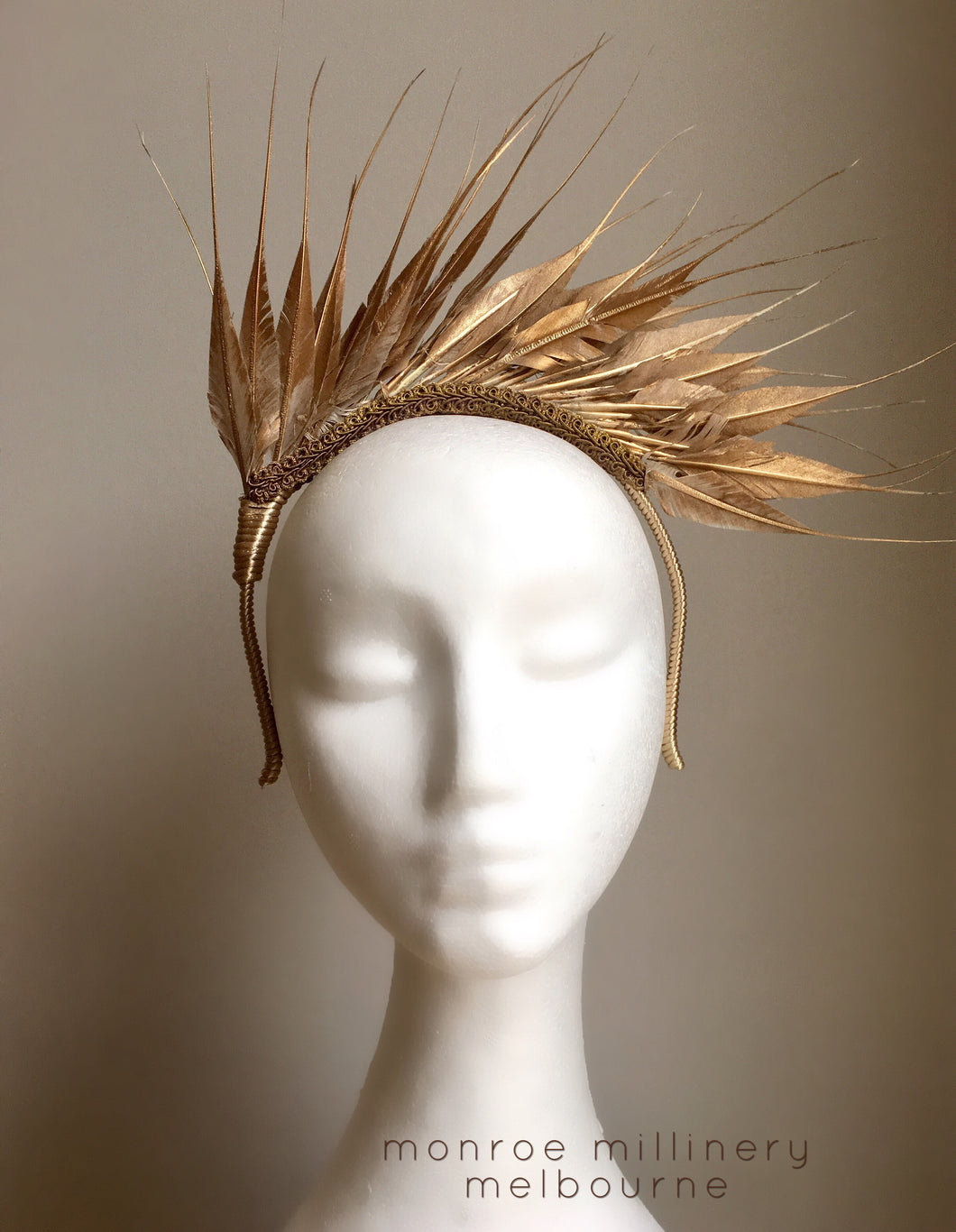 Gold Feather Crown