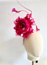 Shellie - Pink Feather Flower Fascinator  - MM698