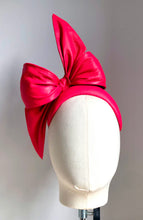 Kristi - Leather Bow Bandeau - Hot Pink - MM689