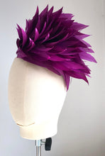 Patti  - Purple Feather  Fascinator - MM432