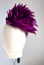 Patti  - Purple Feather  Fascinator - MM432