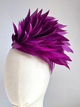 Patti  - Purple Feather  Fascinator - MM432