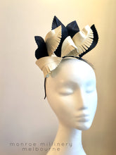 Audrey - Black & White Leather Crown MM139