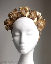 Lottie - Gold Leather Flower Crown - MM364