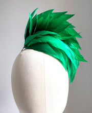 Khat - Emerald Feather  Fascinator - MM429