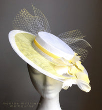 Daisy - Yellow & White Boater - MM314