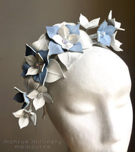 Maisy - Blue & White  Leather Flower Crown - MM228