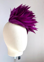 Patti  - Purple Feather  Fascinator - MM432