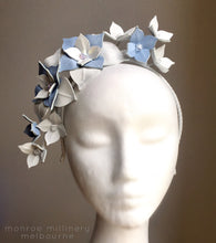 Maisy - Blue & White  Leather Flower Crown - MM228