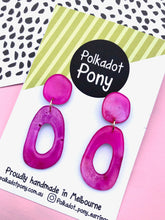 Pink Organic  Dangles